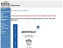 Tablet Screenshot of eloxal-muenchen.de